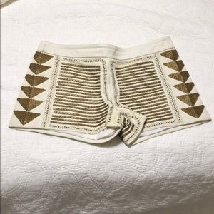 Alice + Olivia leather shorts